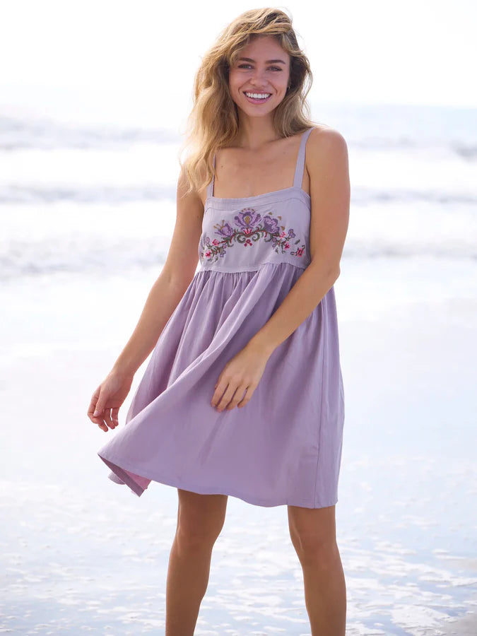 Patti Embroidered Mini Dress
