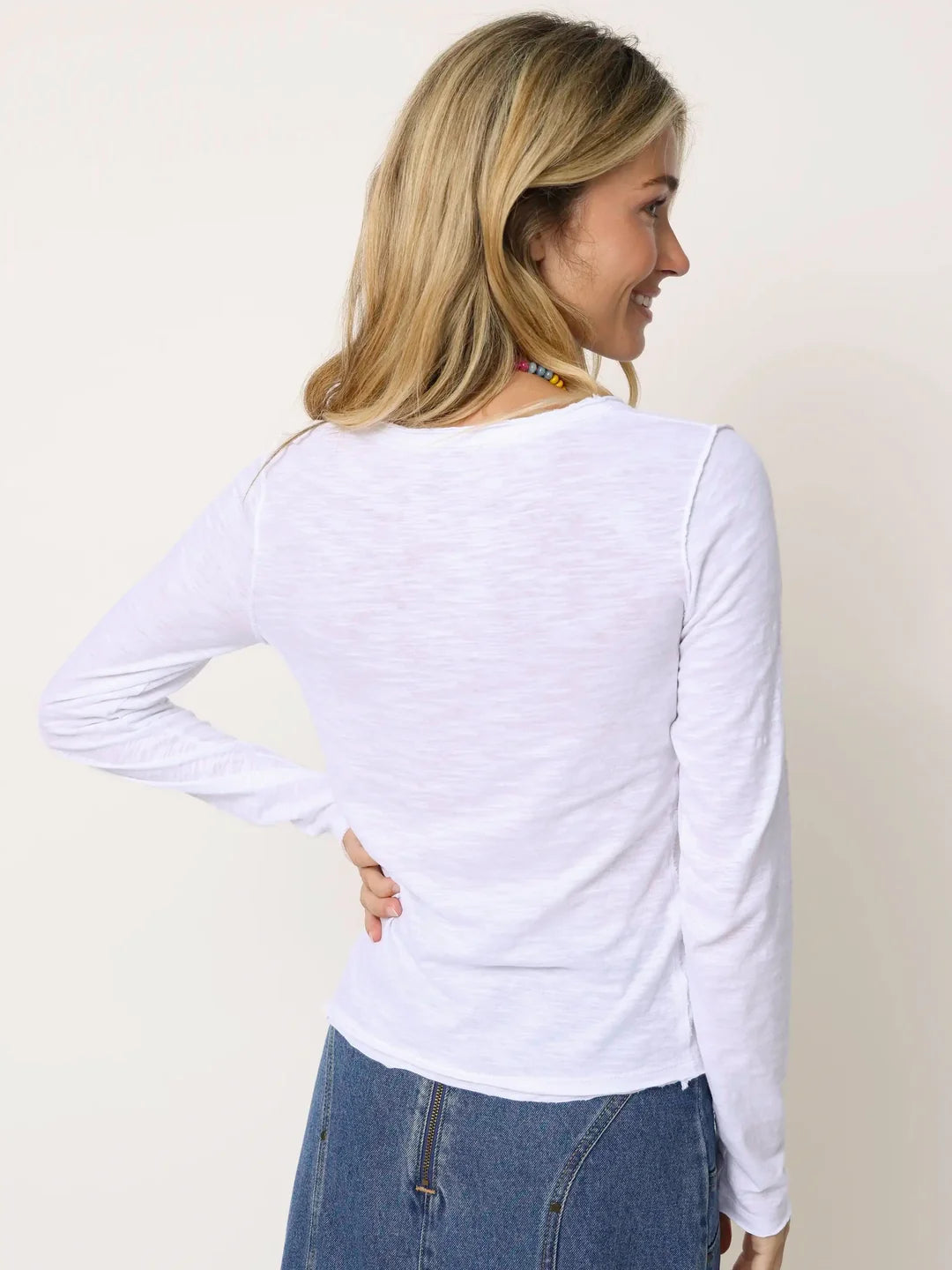 Molly Cotton Long Sleeve Tee Shirt