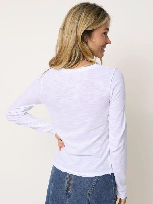 Molly Cotton Long Sleeve Tee Shirt