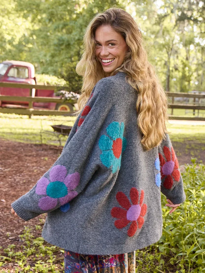 Lexie Intarsia Cardigan Sweater