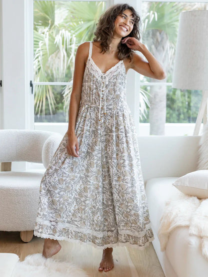 Cotton & Lace Jumpsuit