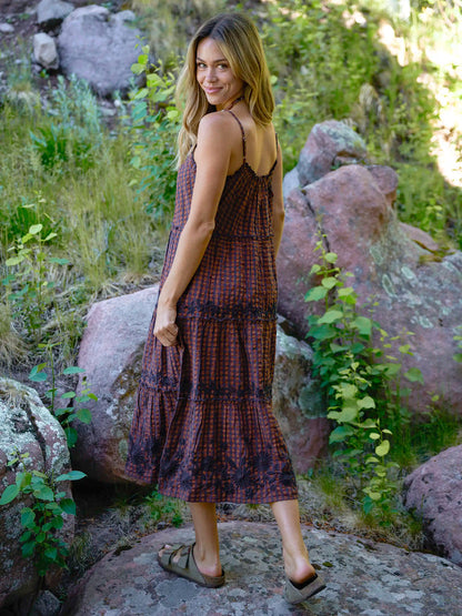 Harley Embroidered Cotton Midi Dress