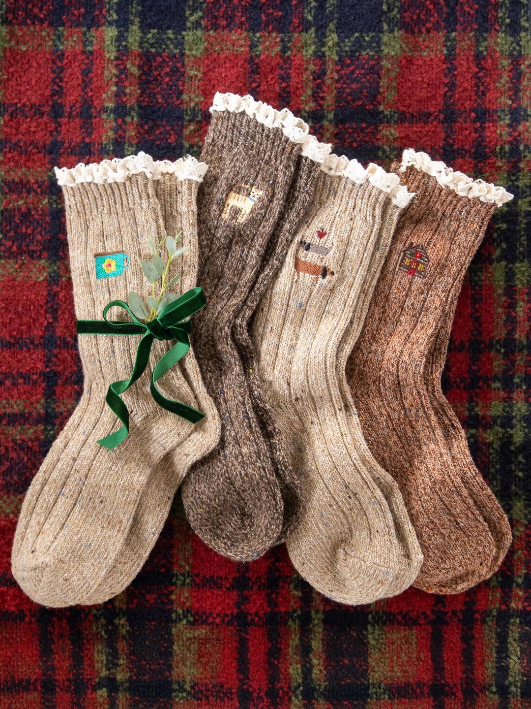 Little Things Embroidered Socks