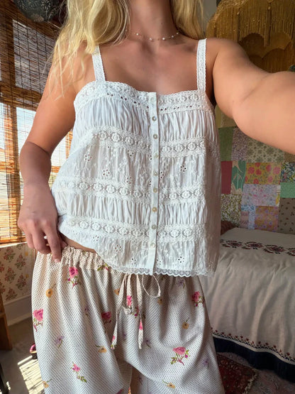 Elsa Cotton Lace Top