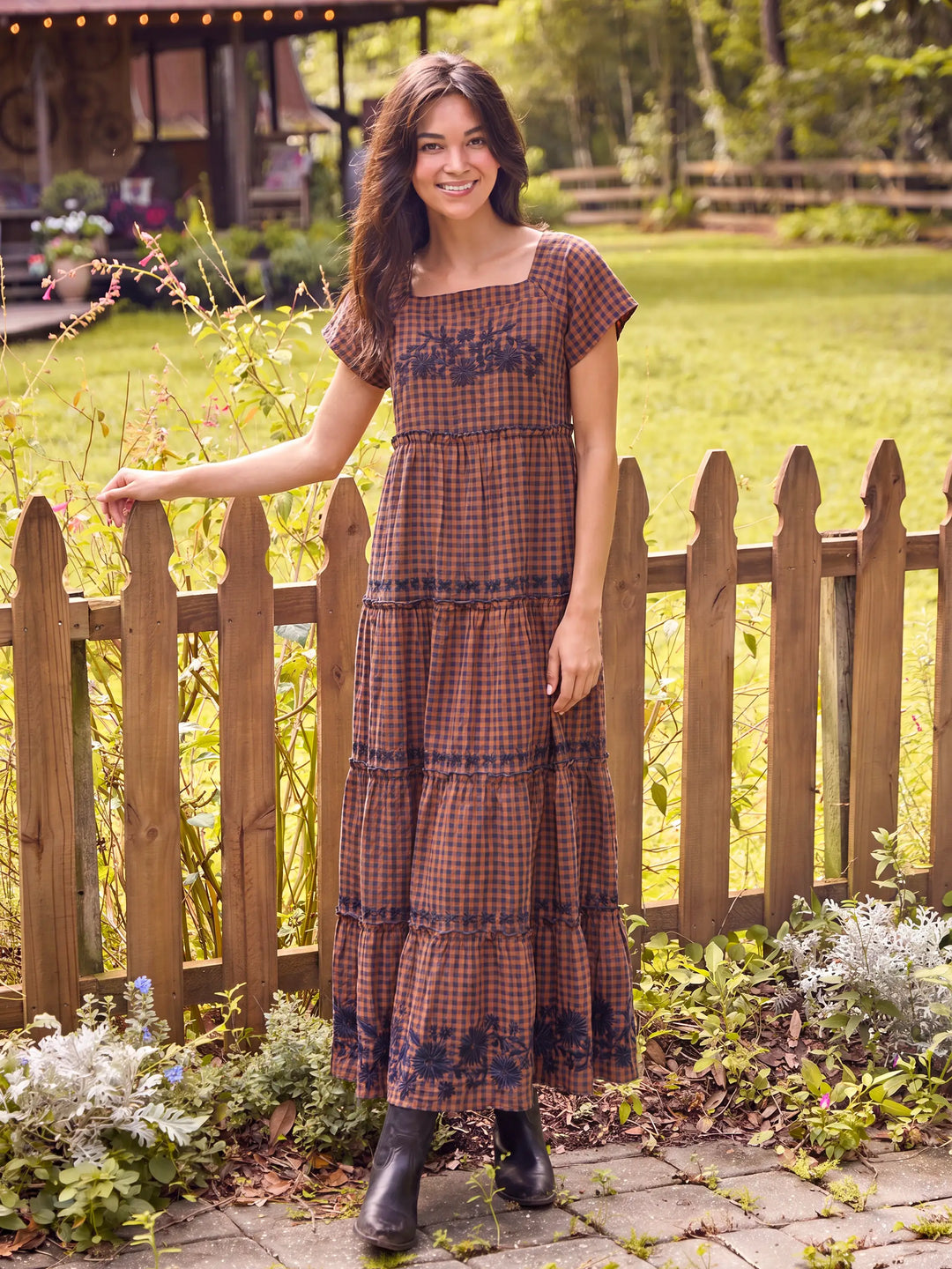 Berkley Embroidered Cotton Maxi Dress
