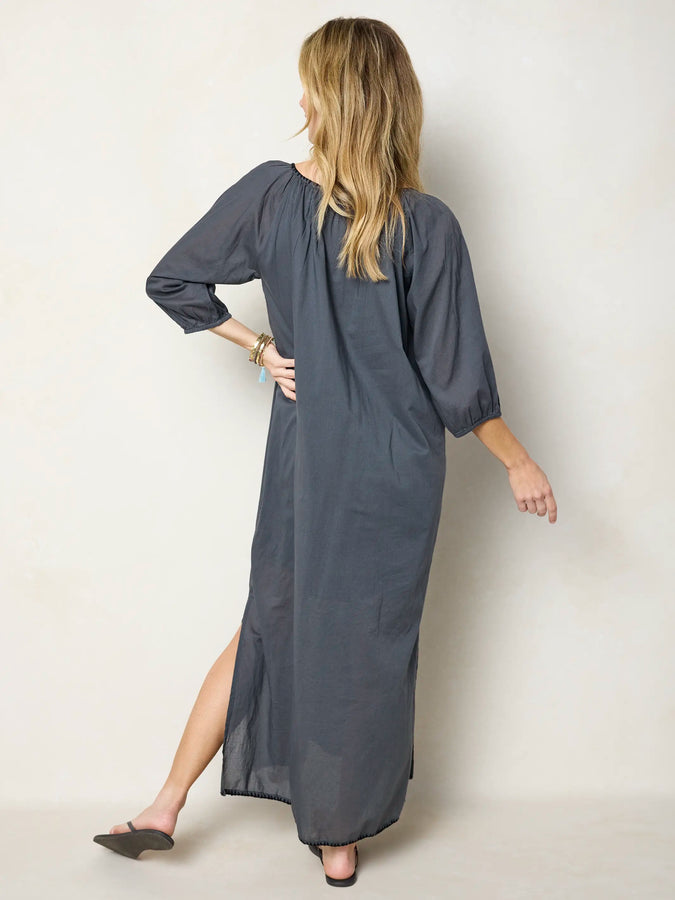 Christy Embroidered Cotton Maxi Dress