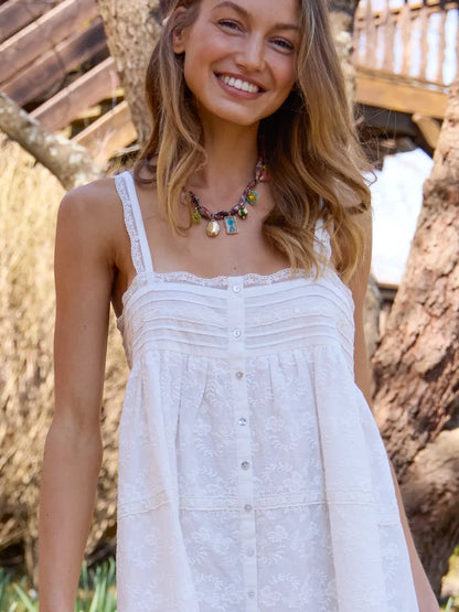 Daria Cotton Lace Mini Dress
