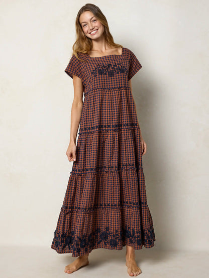 Berkley Embroidered Cotton Maxi Dress