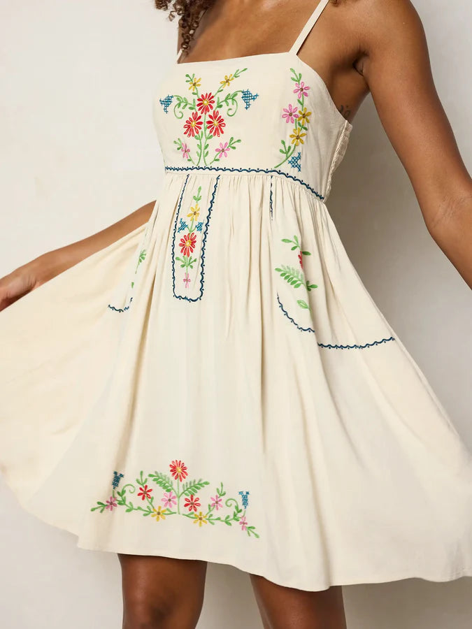 Bailey Embroidered Mini Dress