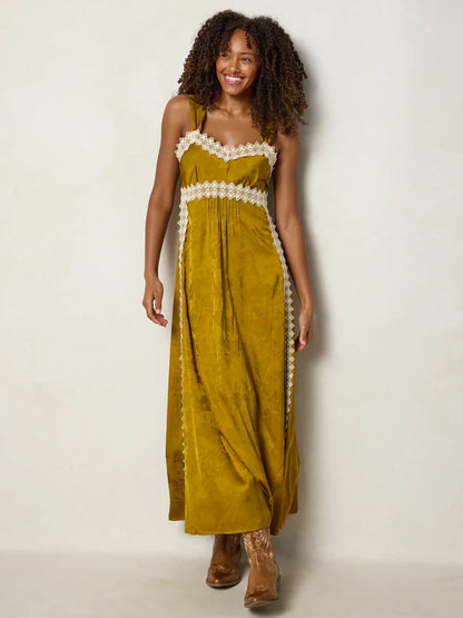 Tennessee Lace Trim Maxi Dress