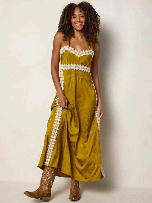 Tennessee Lace Trim Maxi Dress