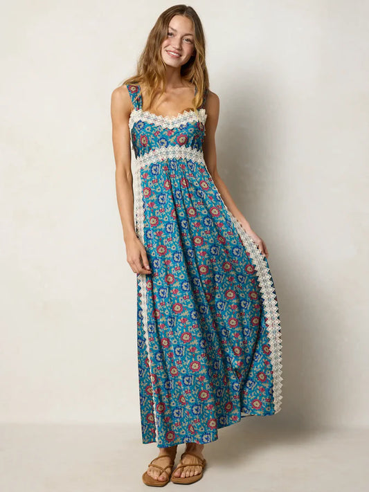 Tennessee Lace Trim Maxi Dress