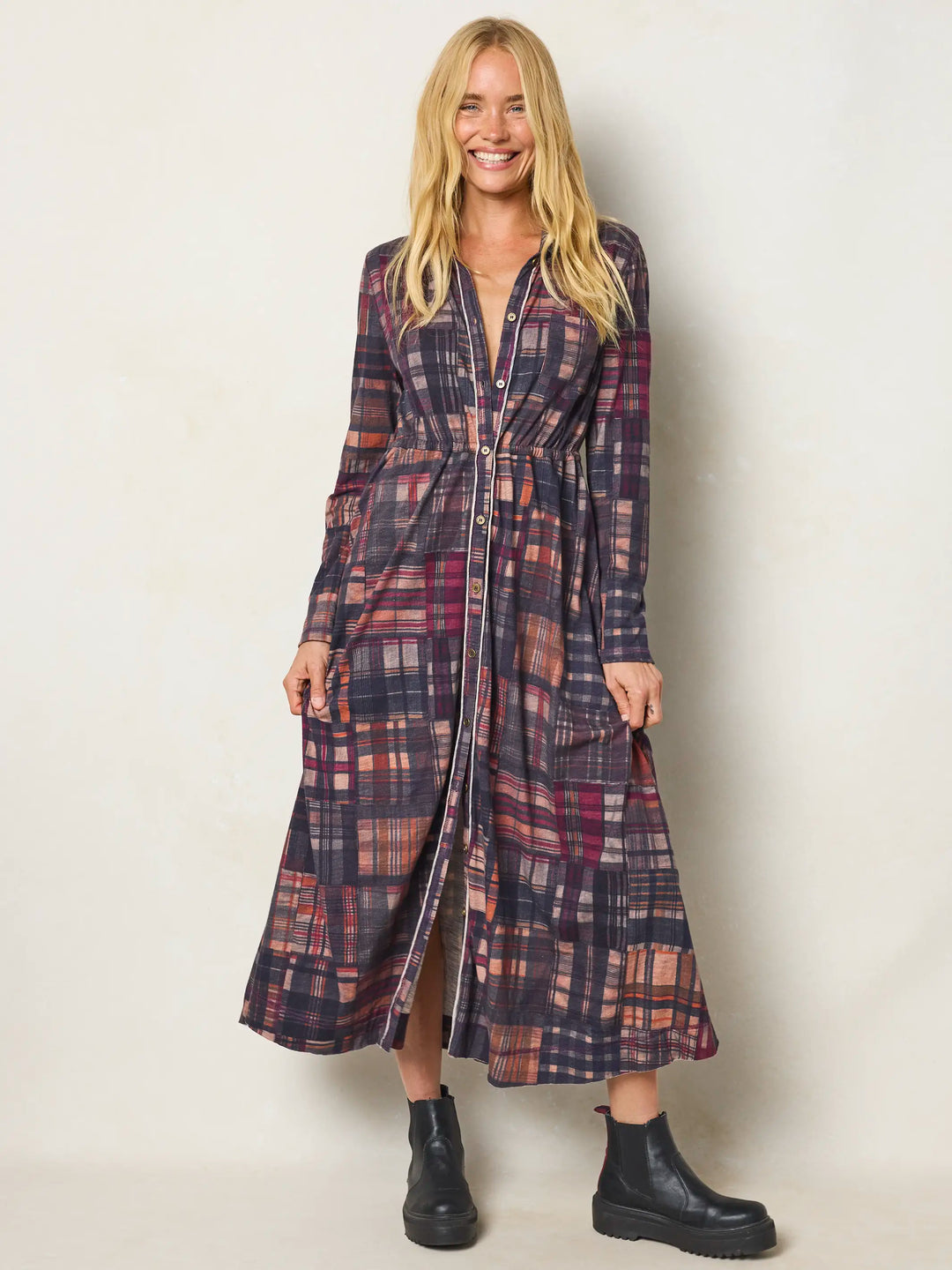 Christa Knit Cotton Maxi Dress
