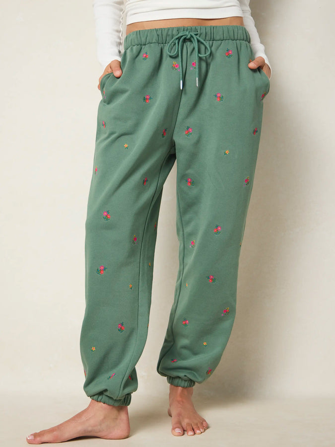 Fave Little Things Embroidered Jogger Pants