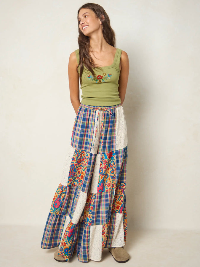 Patti Patchwork Palazzo Pants