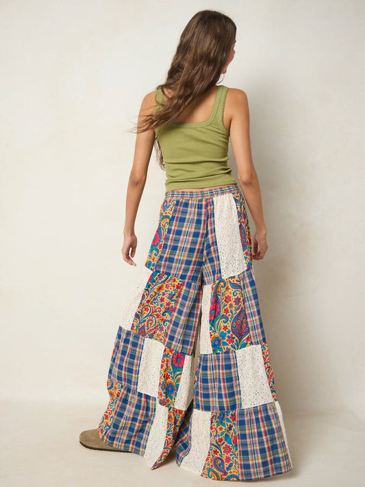 Patti Patchwork Palazzo Pants