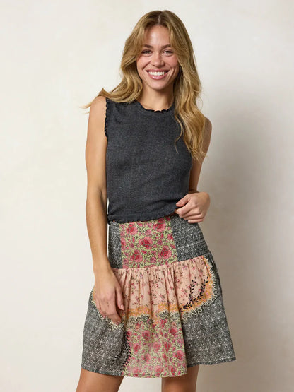 Malia Cotton Mini Skirt