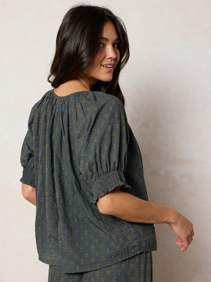 April Embroidered Top