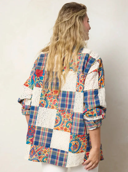 Barcelona Patchwork Button Down