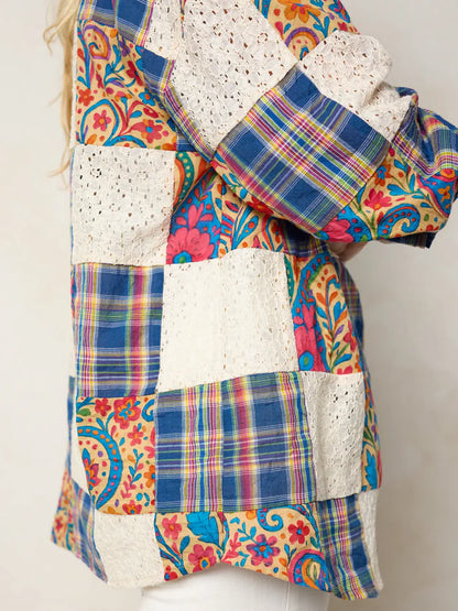 Barcelona Patchwork Button Down