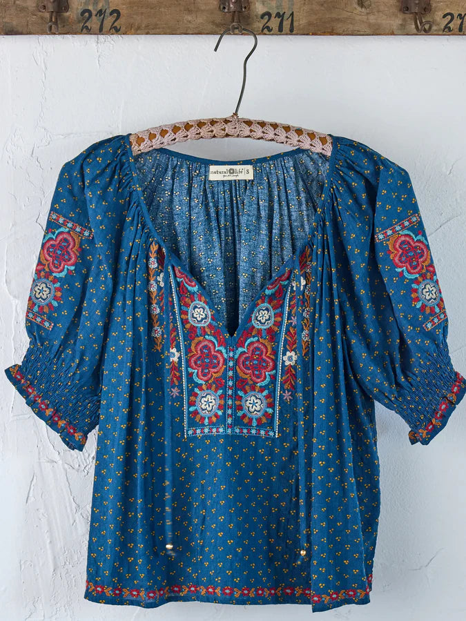 April Embroidered Top