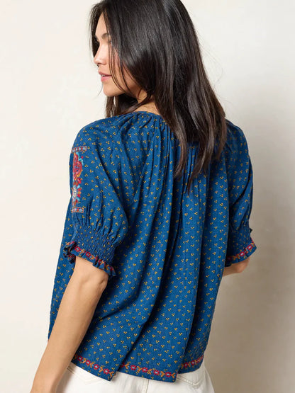 April Embroidered Top