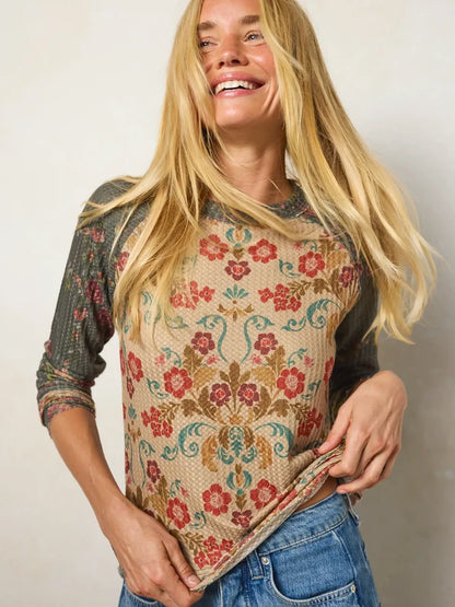 Elle Raglan Thermal Top