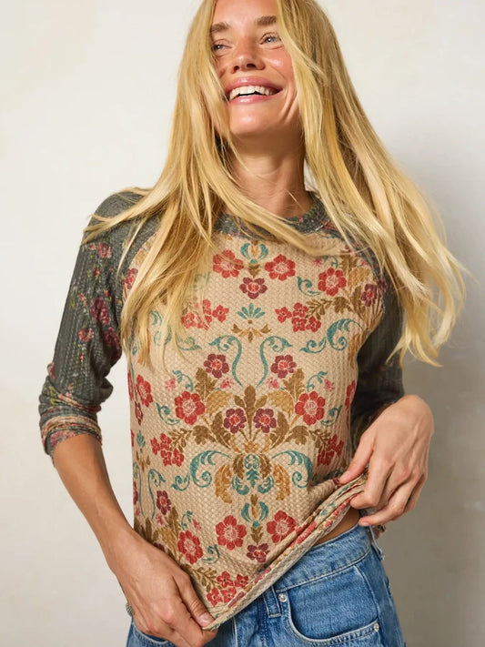 Elle Raglan Thermal Top